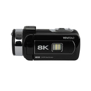 Vivitar DVR8K-BLK STK-4 8K Ultra HD Video Digital Camcorder, 48MP Photo, Black