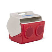 Igloo Playmate KoolTunes 14 Qt Hard Sided Cooler with Built-In Bluetooth Speakers, Red White, 00027736