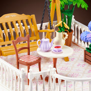 ZURU Mini Brands Mini Spaces Garden Customizable Miniature Garden Diorama with Lifelike Plants and Accessories Roof Garden Theme Ages 8+ 77866