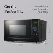 Farberware 0.9 Cu. Ft. Countertop Microwave Oven, 900W, 10 Power Levels, 8 Auto-Cook Presets, Express Cook, White, FMWEI09WHA