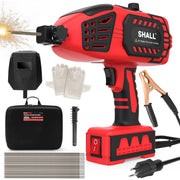 SHALL Portable Electric Stick Welder, Handheld ARC Welding Machine with IGBT Inverter, 0-120 Amp Adjustable Current, Supports 1/16-1/8 in Rods, 110V