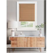 Achim GII Cordless Morningstar Vinyl Mini Window Blinds, Light Filtering, Woodtone Brown, 29 in W x 72 in L, 1 in Slat, MSG2297WD6