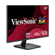 ViewSonic VA2456A-MHD 24-Inch Full HD IPS LED Monitor, 120Hz Refresh Rate, HDMI DisplayPort VGA Inputs, Anti-Glare, Built-In Speakers, Black