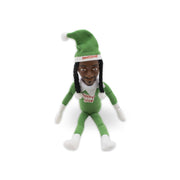 Snoop Dogg Snoop on the Stoop Holiday Elf Collectible Doll, 10.5 in, Green Festive Outfit, Plush