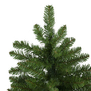 Northlight Eastern Pine Artificial Christmas Tree, Slim Profile, 12 ft, Green, Unlit, 3997 Tapered Tips, Five-Piece Assembly, Metal Stand