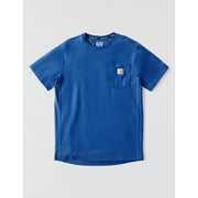 Carhartt Men's Force Relaxed Fit Short-Sleeve Pocket T-Shirt - Electric Indigo Heather - 3XLT