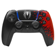 YUOY Wireless Video Game Controller, Compatible with PS5, PS5 Pro, PS5 Slim, PC, 1500mAh Battery, Dual Vibration, 6-Axis Motion Control, Built-in Microphone, 3.5mm Audio Jack, Spider