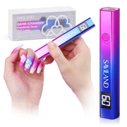 Saviland Mini Handheld UV Lamp for Gel Nails, Nail Glue & Gel Polish with USB Cable