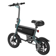 GOTRAX S2-BLACK Shift S2 Electric Folding Bike with Pedals, Black frame with gray accents