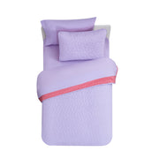 Your Zone YZ8501321522-19 Kids Purple and Pink Reversible Quilt Set with Purple Sheets, Daisy Flower, Twin, 5 Piece, Microfiber Polyester