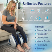 Miko MMF-03SB Foot Massager Shiatsu Machine with Pressure Settings