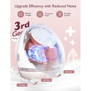 Momcozy M9 Breast Pump Hands Free Mobile Flow, App Discreet Wireless Breast Pump M9, Independent Breastmilk Storage