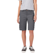 Dickies Relaxed Fit Stretch 11'' Cargo Shorts for Ladies - Graphite - 16