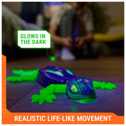 HEX BOTS Glow-in-the-Dark Wall Crawler Gecko, Robot Toys