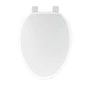 Signature Hardware 447334 Elongated Closed-Front Toilet Seat And Lid with Soft Close and Quick Release, White