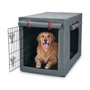 Vibrant Life 42-Inch Dog Crate Cover with Breathable Panels, Dark Gray, Large 1715212