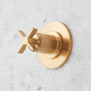 Signature Hardware SHVA9005BG 953802 Vassor 6 Function Diverter Valve Trim Brushed Gold Showers Diverter Trims, Brushed Gold