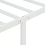 Mainstays MS20D1102211 14'' Heavy-Duty Steel Slat Twin Platform Bed Frame, White