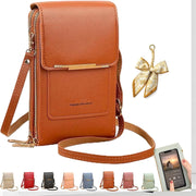 Women's Touch Screen Mobile Phone Messenger Bag, brown