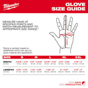 Milwaukee 48-73-7154E Cut-Resistant Dipped Gloves, Cut Level A5, Nitrile, Rough, 2XL Pack of 12