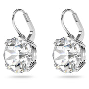 Swarovski Millenia White Earrings, Dazzling Round-Cut Crystals, Rhodium-Plated, Lightweight, Elegant Design, 5628351