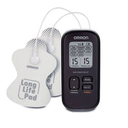 Omron Max Power Relief TENS Therapy Unit, Portable Muscle Stimulator with 9 Preset Modes, 15 Intensity Levels, Reusable Pads, PM3032