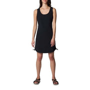 Columbia All Seasons Women's Dress, Sleeveless Sheath, Black, Small, UPF 50 Sun Protection, Omni-Shield Repellency, Comfort Stretch Fabric, 2119611010S