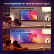 Philips Hue Play Gradient 65-Inch Color-Changing LED TV Lightstrip, Multi-Color Ambiance, Voice Control Compatible, 560417