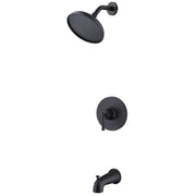 Glacier Bay Oswell Single-Handle 1-Spray Tub and Shower Faucet, Matte Black, 1.8 GPM, HD873X-1910H