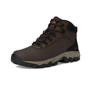 Columbia 2125222-231 Newton Explorer Waterproof Hiking Boots for Men, 9M, Cordovan/Stone Green