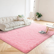 Lochas Luxury Fluffy Area Rug, Ultra Soft High Pile, Non-Slip Rubber Backing, Pink, 6 x 9 ft, HS0029FHO