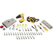 Little Tikes 660931EUC 2-in-1 Buildin' to Learn Motor/Wood Shop Auto & Wood Workshop with 50+ Realistic Accessories, Kids 3+