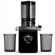 Bluebow Cold Press Masticating Juicer with 5.3-Inch Large Feed Chute, High Juice Yield, Quiet 150W Motor, Easy to Clean, Black, JS2311-13