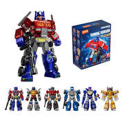 Blokees Transformers Shining Version 02 Mini Model Kit, 6 Collectible Action Figures with Glow-in-the-Dark Effects and 20+ Articulation Points, Multicolor, 71122