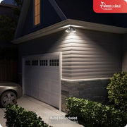 Globe Electric Security Flood Light, Motion Sensor, Adjustable Arm, 180-Degree Detection, Bronze, Hardwired, HZ-5412-BZ-D