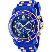 Invicta 40934 Pro Diver Chronograph Quartz Blue Dial Men's Watch