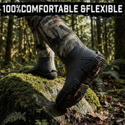 Gieeshield Waterproof Insulated Rubber Work Boots with Steel Shank, Camouflage Green, 16in Knee-High, Medium Width, Round Toe, Pull-On BJ-DQ05-011
