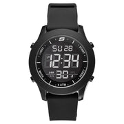 Skechers Rosencrans Oversize Digital Chronograph Watch, Black, Silicone Strap