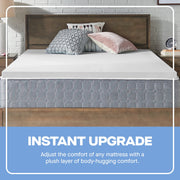 Sealy Essentials 2 in Gel Memory Foam Mattress Topper, Medium Firmness, Cooling