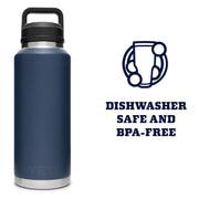 YETI 21071504115 Rambler 46-oz. Bottle with Chug Cap - Navy