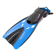 Cressi Baron & Tonga Snorkeling Sets, Clear/Blue , L/XL - Hypoallergenic Silicone