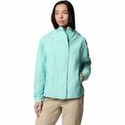 Columbia Women's Lillian Ridge II Short Outdoor Jacket, Omni-Shield Water-Resistant, Spray Blue, Medium, 211639