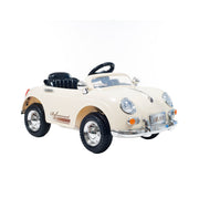 Lil' Rider Kid's 58 Speedy Sportster Battery Operated Classic Car with Remote, White, One Size