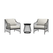 Better Homes & Gardens Aubrey 3-Piece Stationary Chat Set, Cream - Sturdy & Durable