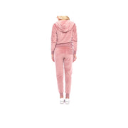 White Mark 2-Pc. Velour Tracksuit - PINK DOT X-LARGE