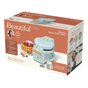 Beautiful By Drew Barrymore 29030 Rotating Belgian Waffle Maker, Hydrangea