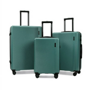Ginza Travel 3 Piece Luggage Sets ABS Hardshell Hardside Lightweight Suitcase wi