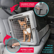 SPORT PET CM-10004-CS01 Large Pop Open Kennel, Portable Cat Cage Kennel, Waterproof Pet Bed