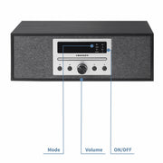 Crosley Stereo System CR3504A-BK - BLACK ONE SIZE