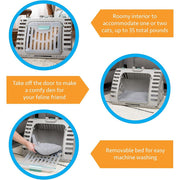 SportPet 22C-HA023 Designs Foldable Travel Cat Carrier